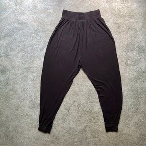 H&M drop crotch black joggers